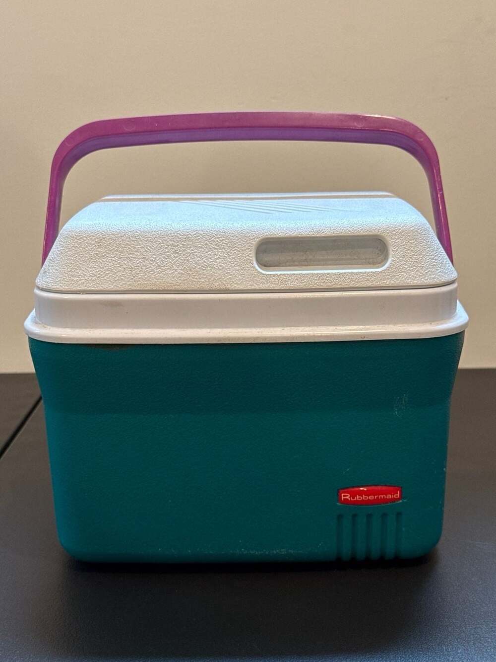 Vintage Rubbermaid Teal and Purple Personal Lunch Cooler